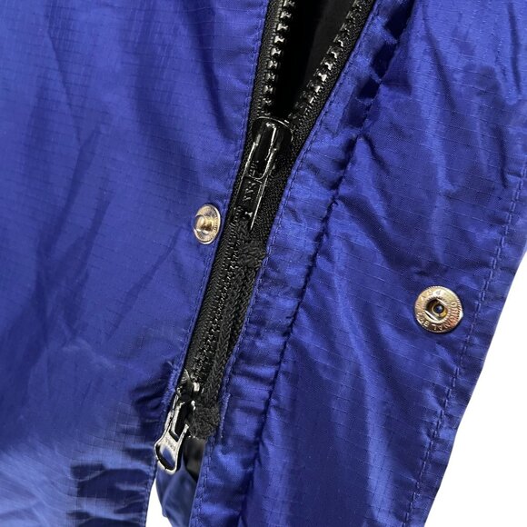 Vtg REI Gore-Tex Hooded Jacket Black Blue Waterproof Mesh Lining Pockets Mens L - Picture 11 of 16